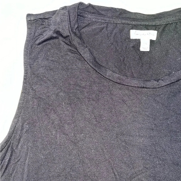 Black Lightweight Side Knot Tie Tank Top Size XXL - Picture 3 of 6